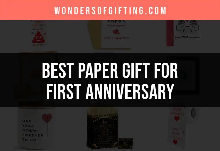 13 Unforgettable Paper Gifts for Your First Anniversary